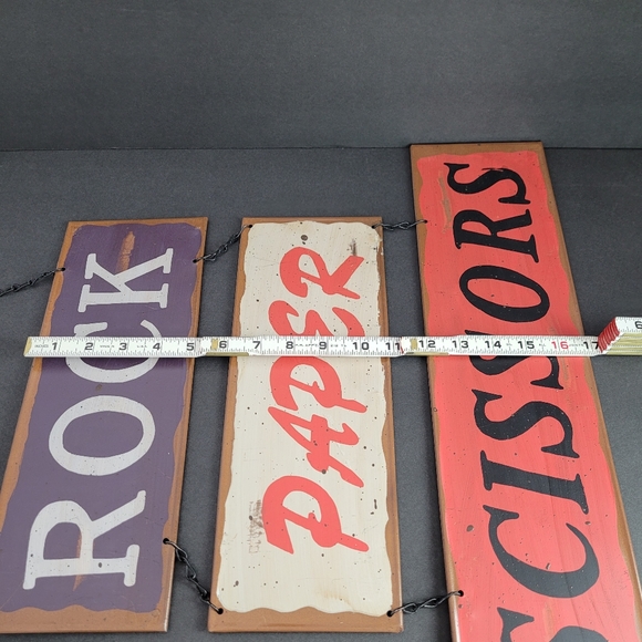 Rock Paper Scissors Metal Sign - Picture 5 of 7